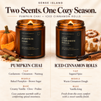 Pumpkin Chai + Cinnamon Rolls Cozy Fall Candle Gift Pack