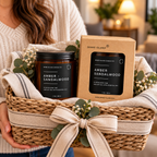 Amber Sandalwood Soy Candle with Wood Wick
