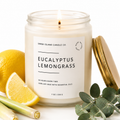 Eucalyptus Lemongrass Candle with Citronella Essential Oil