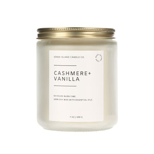 Cashmere Vanilla Scented Candle | 7 Oz. Soy Candle Classic Collection
